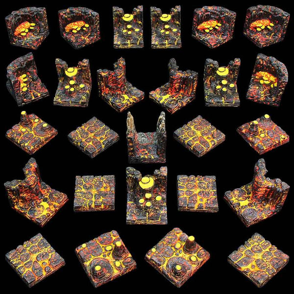 Lava Cavern Set painted