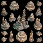 Stalagmite painted