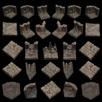 Game Tiles Cavern Set unpainted