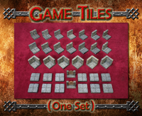 Game Tiles Set unpainted